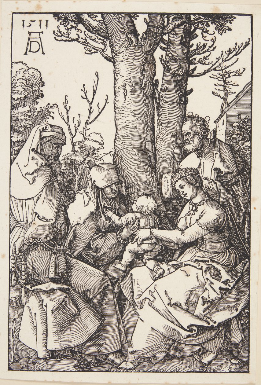 Joachim ve St. Anne ile Kutsal Aile by Albrecht Dürer