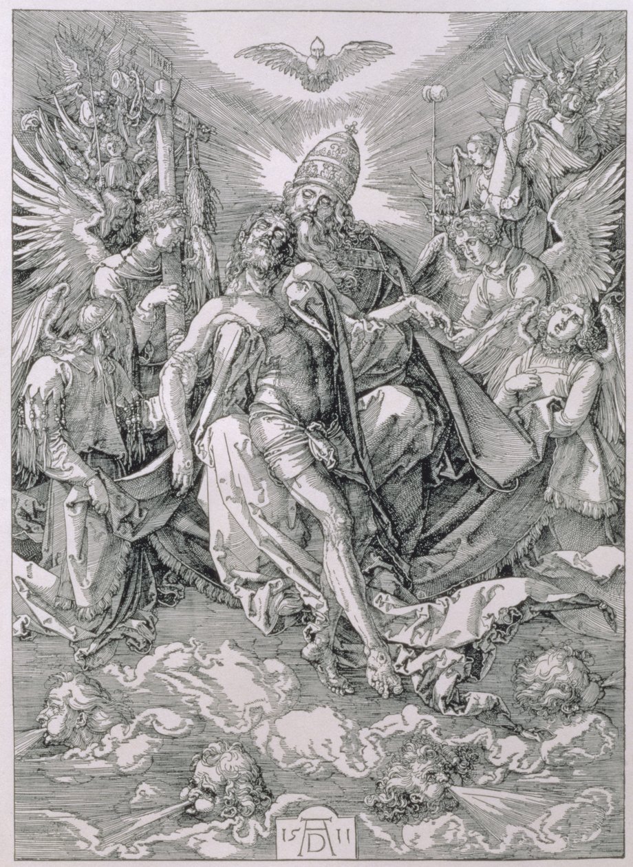 Kutsal Üçlü, pub. 1511 by Albrecht Dürer