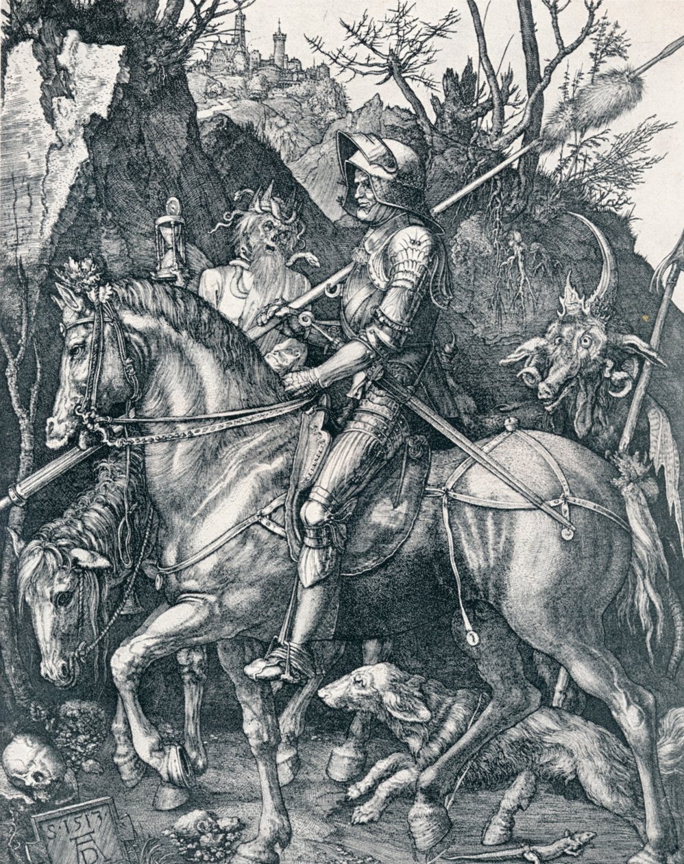 Şövalye, Ölüm ve Şeytan, 1513 1906 by Albrecht Dürer