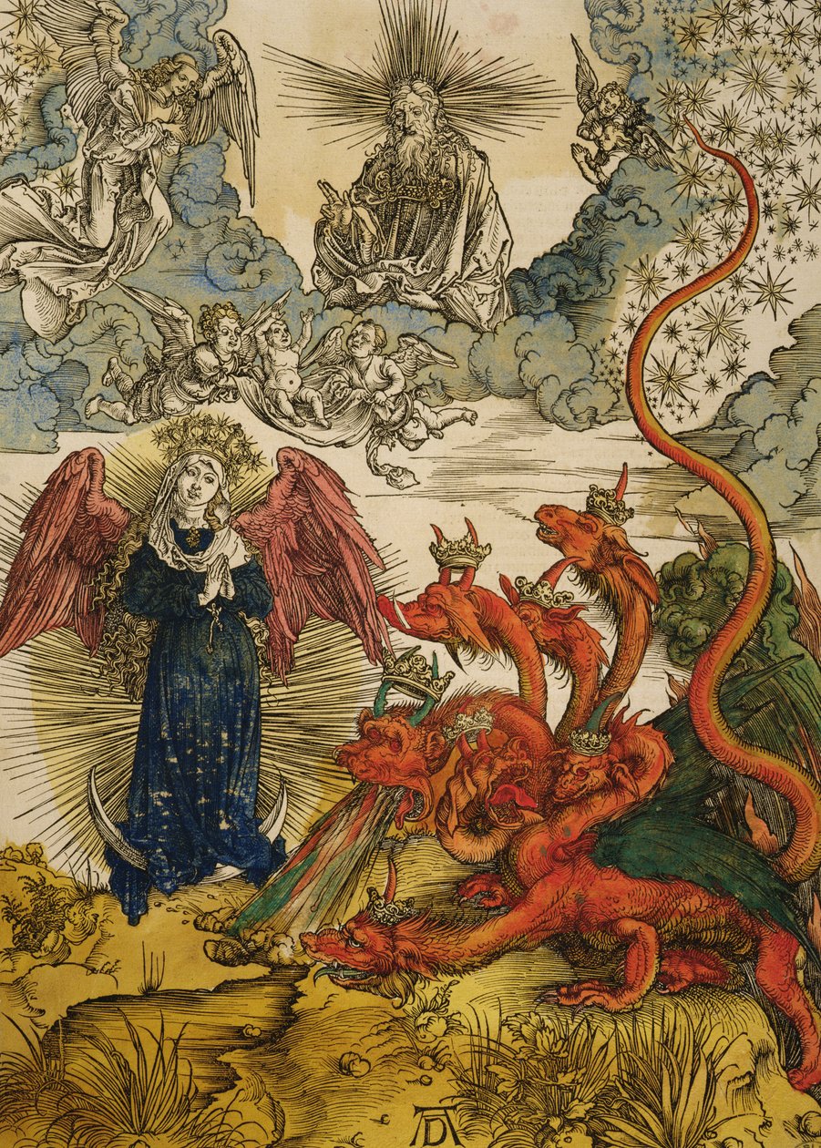 Güneşin Hanımı, 1498 (renkli gravür) by Albrecht Dürer