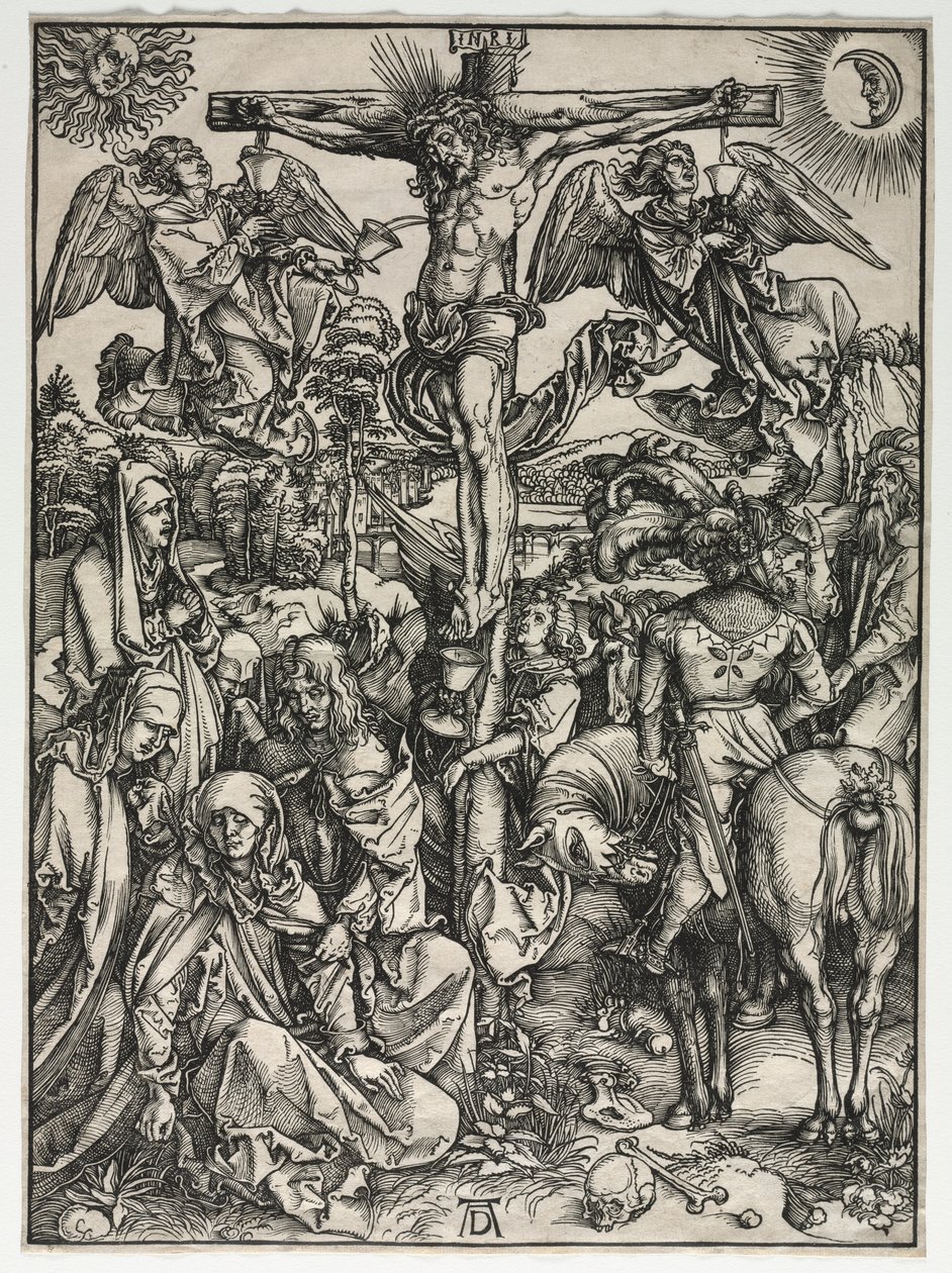Büyük Tutku: Çarmıha Gerilme, c. 1497-1500. by Albrecht Dürer