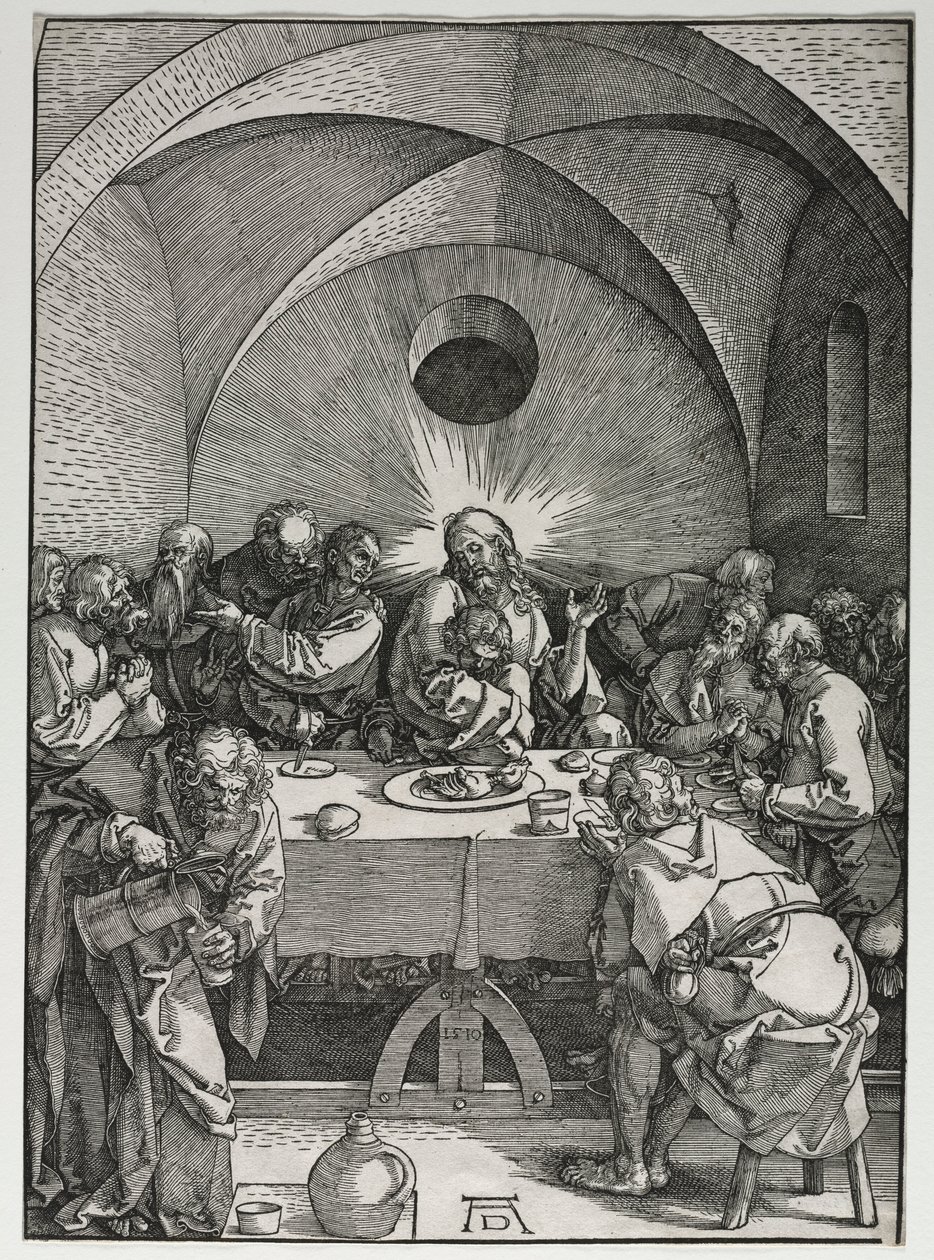 Büyük Tutku: Son Akşam Yemeği, 1510. by Albrecht Dürer
