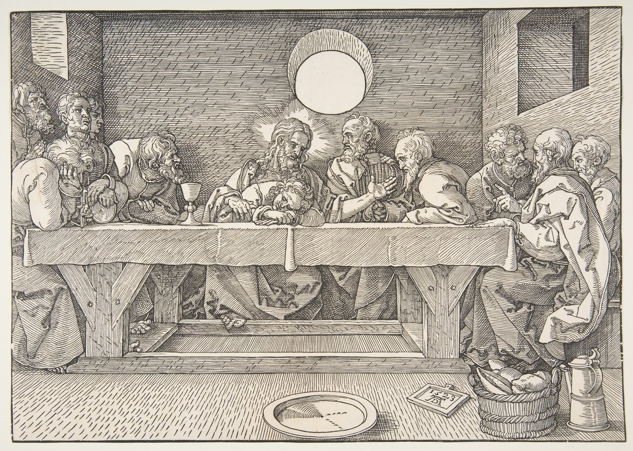 Son Akşam Yemeği, 1523. by Albrecht Dürer