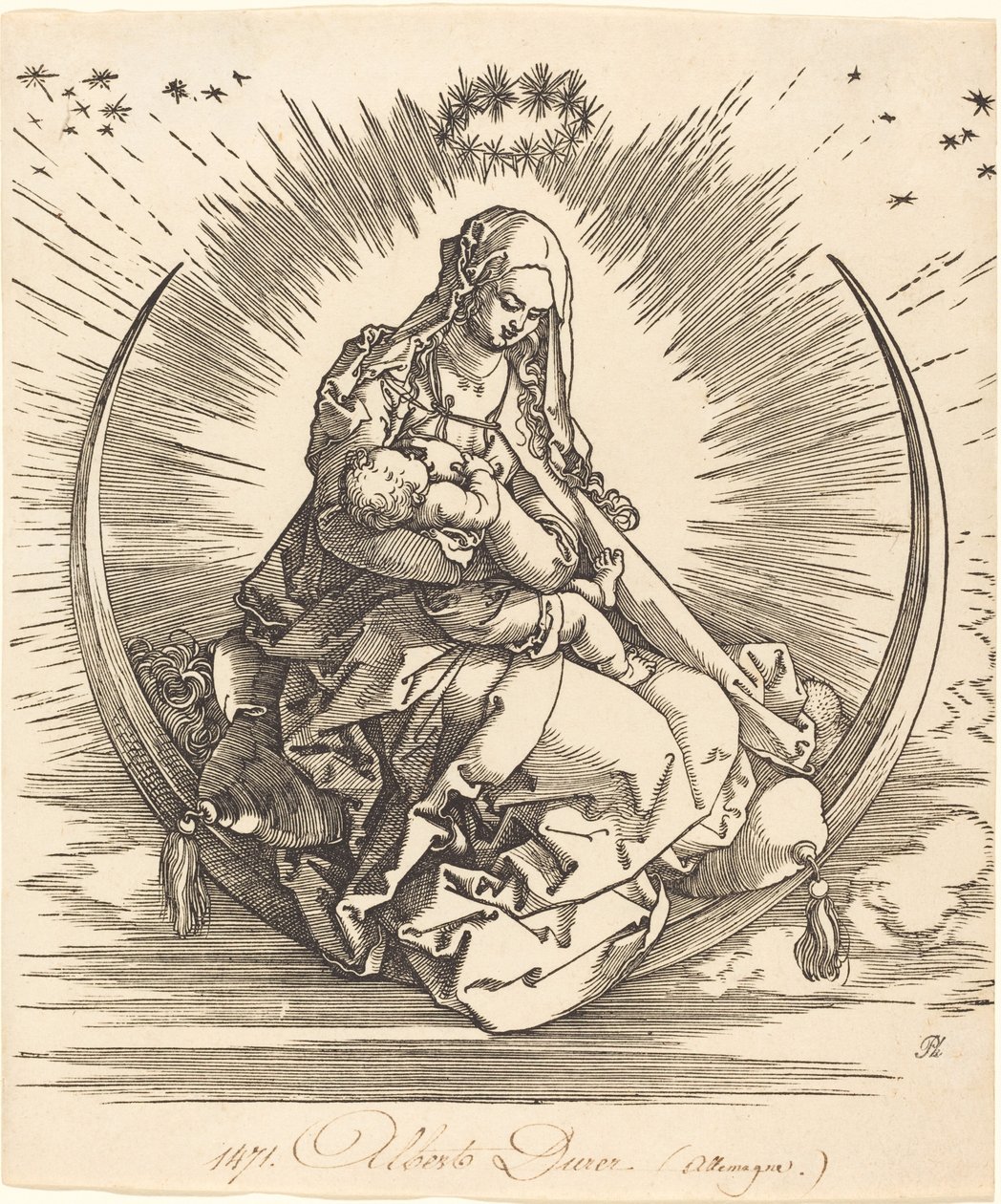 Hilaldeki Madonna by Albrecht Dürer
