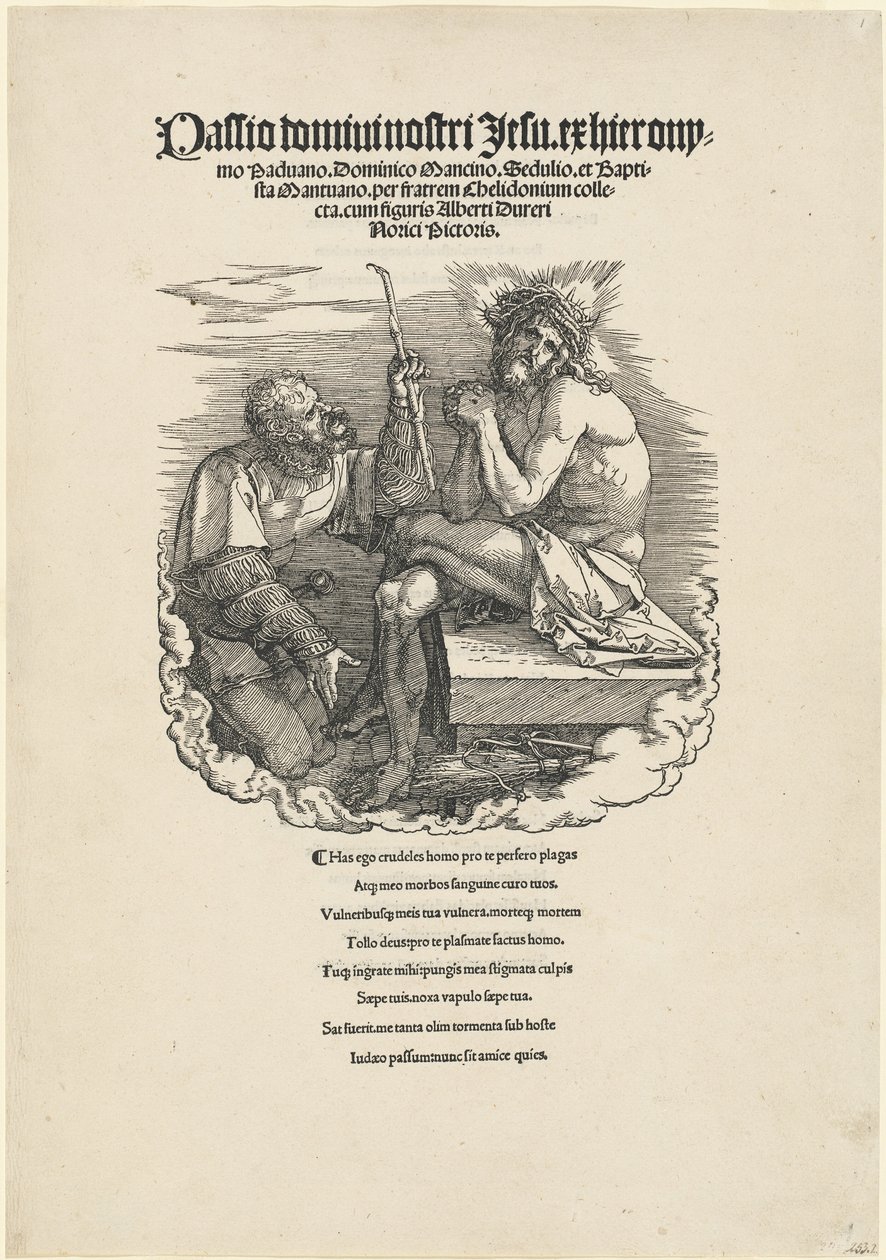 Bir Asker Tarafından Alay Edilen Acıların Adamı by Albrecht Dürer
