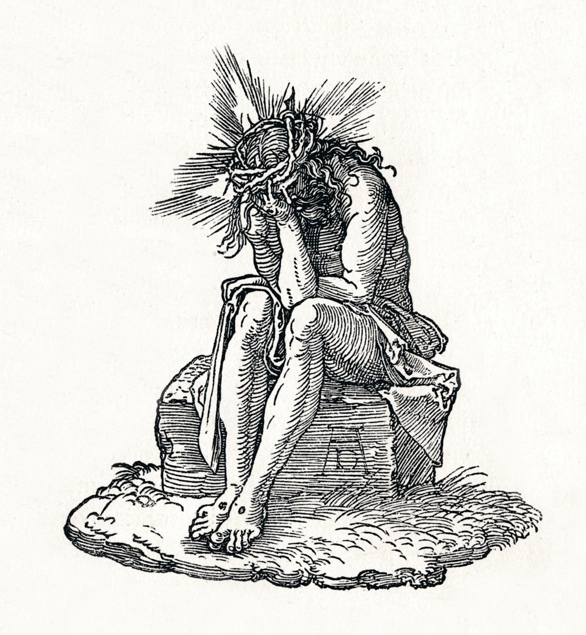 Acıların Adamı. Küçük Tutku için başlık sayfası., c1511, 1906 by Albrecht Dürer
