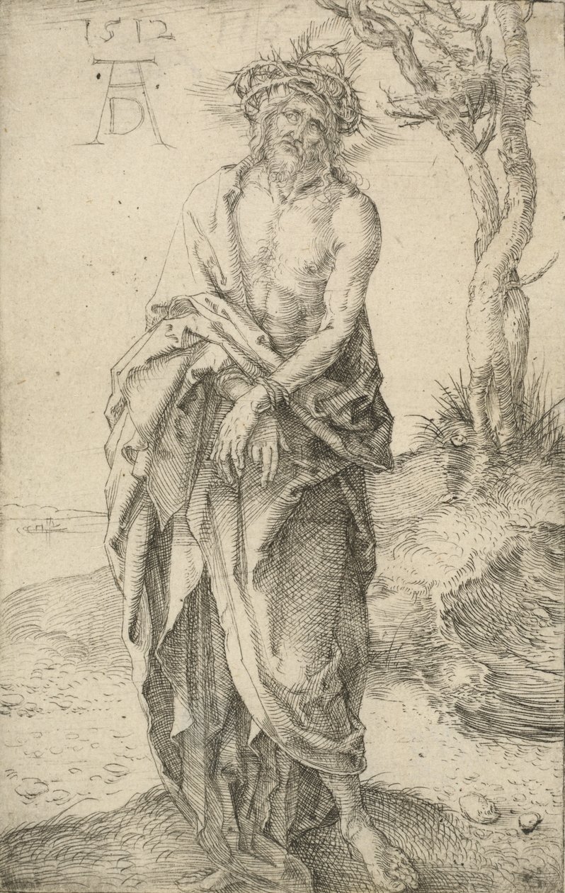 Elleri Bağlı Hüzün Adamı, 1512. by Albrecht Dürer