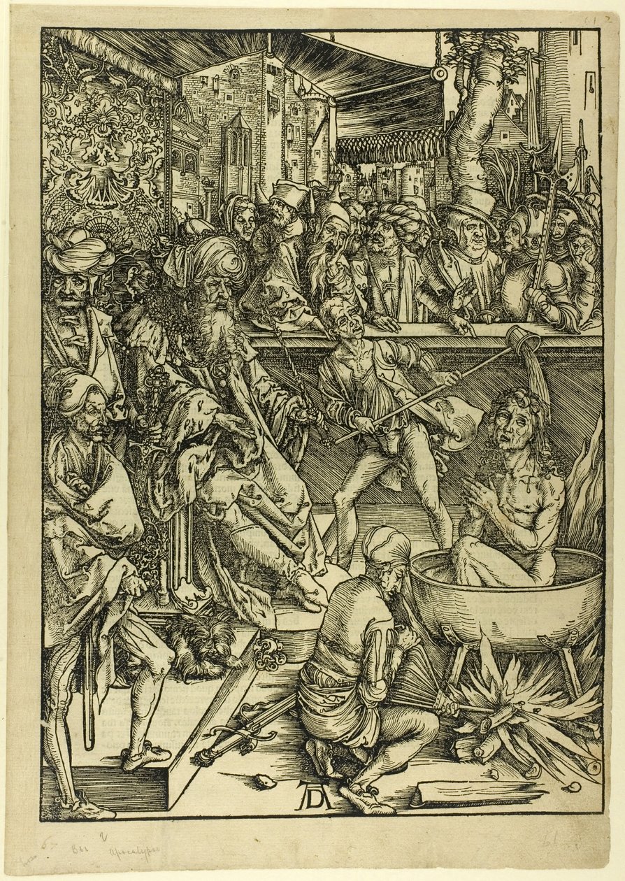 Apocalypse'den St. John'un Şehitliği by Albrecht Dürer