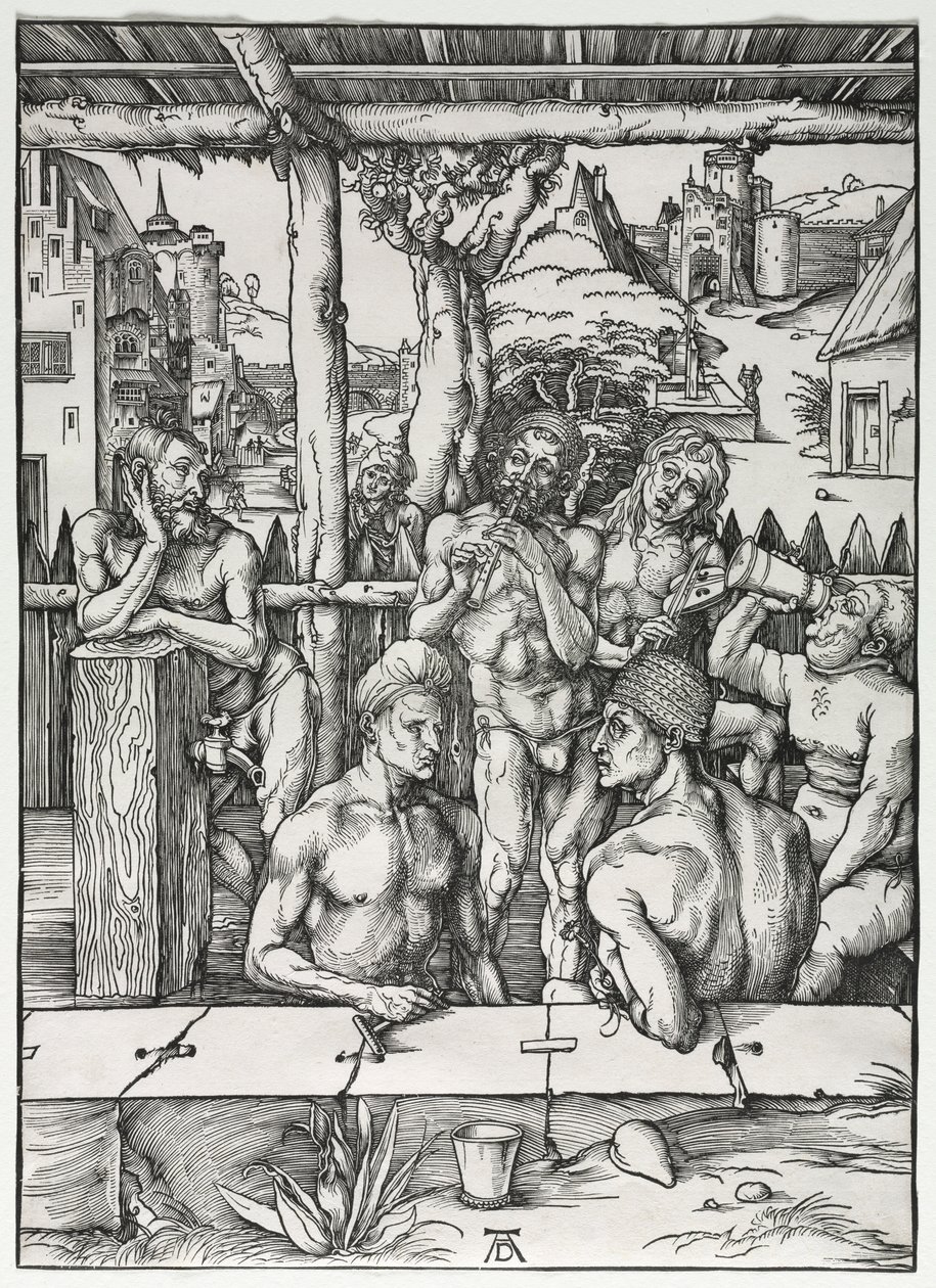 Erkek Hamamı, c. 1496-1497. by Albrecht Dürer