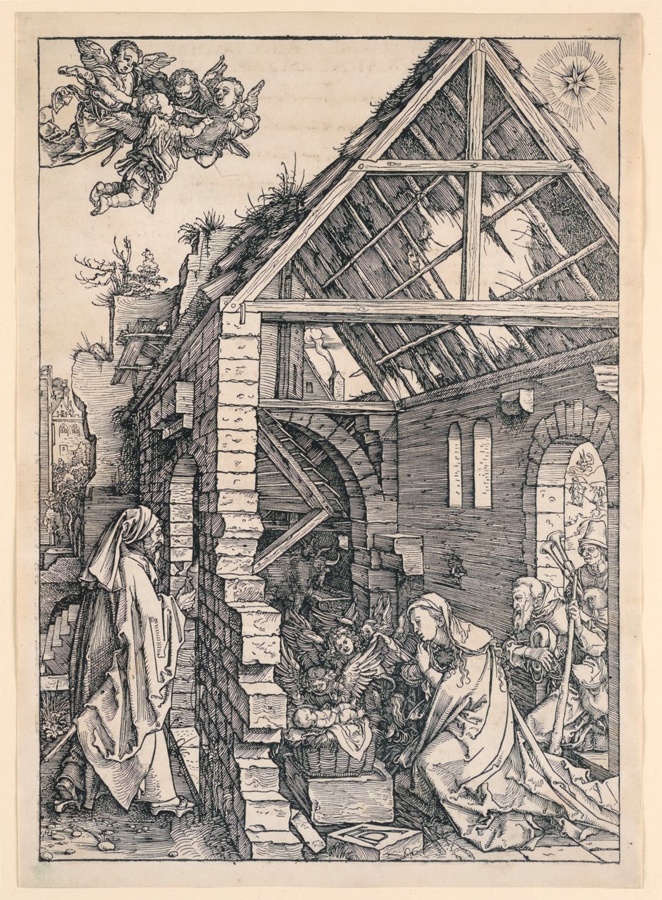 Bakirenin Yaşamı serisinden Doğuş by Albrecht Dürer