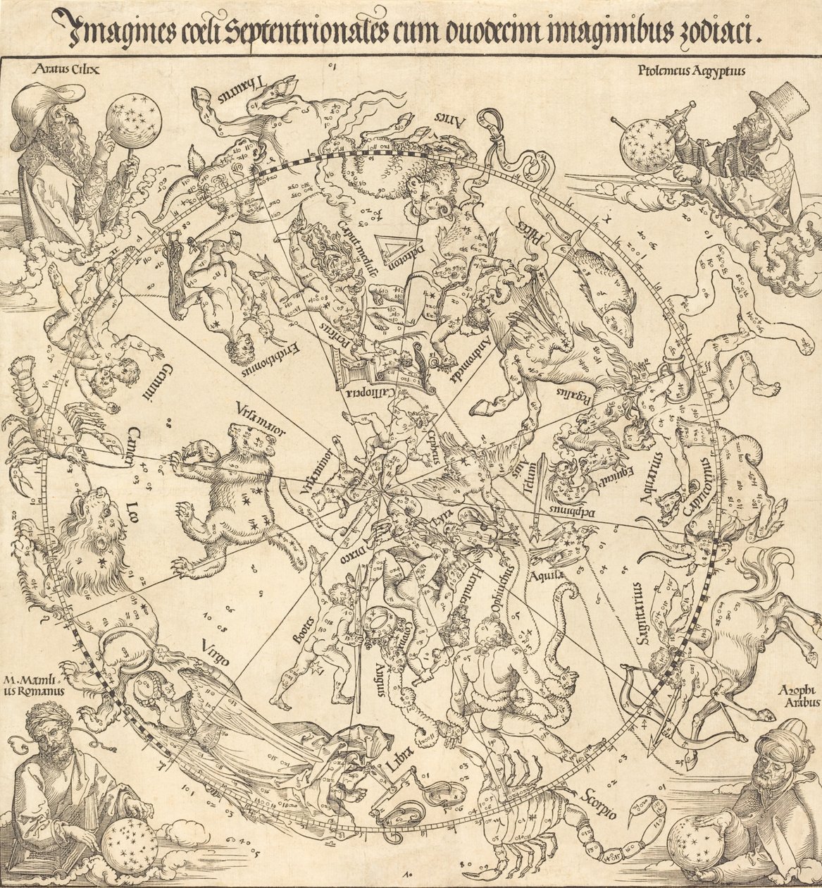 Kuzey Göksel Yarımküre, 1515. by Albrecht Dürer