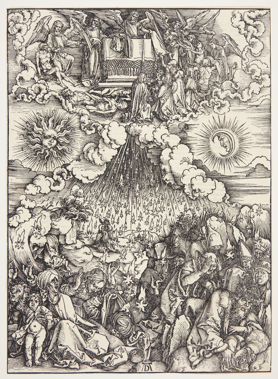 Beşinci ve Altıncı Mühürlerin Açılması by Albrecht Dürer