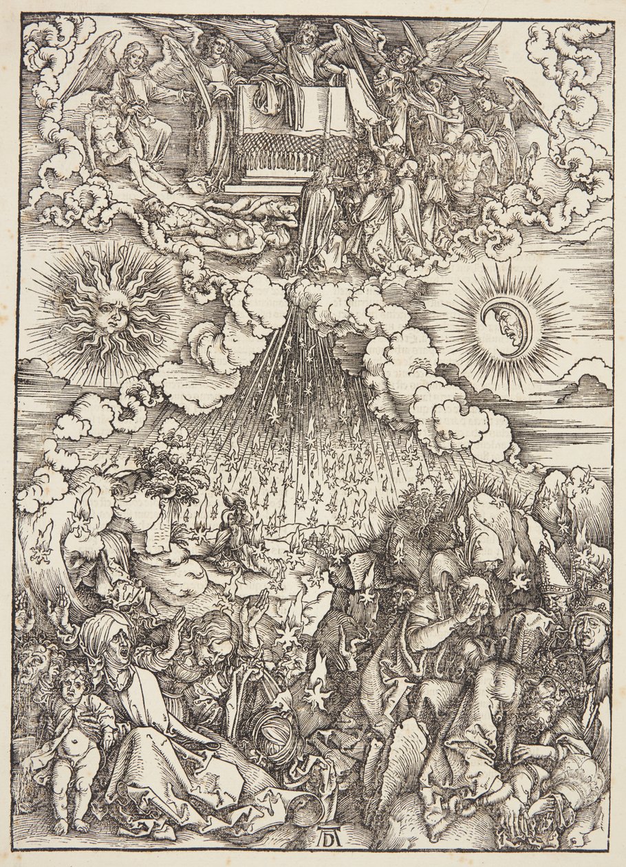 Beşinci ve Altıncı Mühürlerin Açılması by Albrecht Dürer