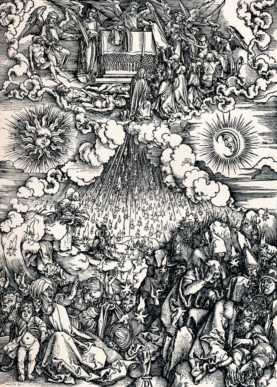 Beşinci ve Altıncı Mühürlerin Açılması, 1498 1906 by Albrecht Dürer
