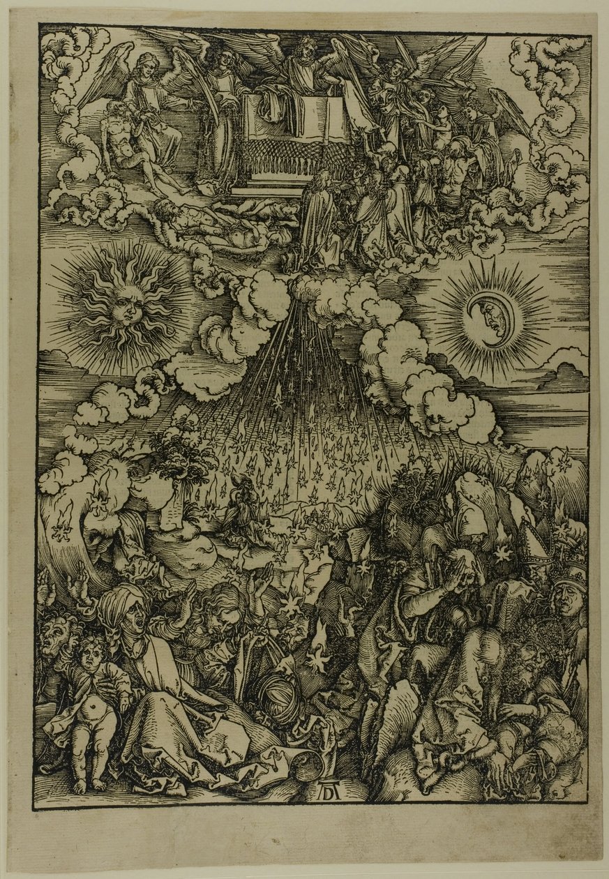 Kıyamet'ten Beşinci ve Altıncı Mühürlerin Açılması by Albrecht Dürer
