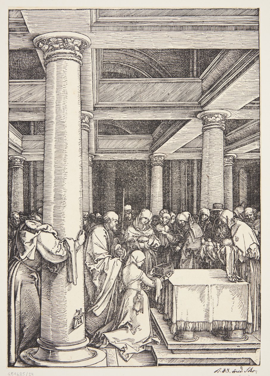 Tapınaktaki Sunum by Albrecht Dürer
