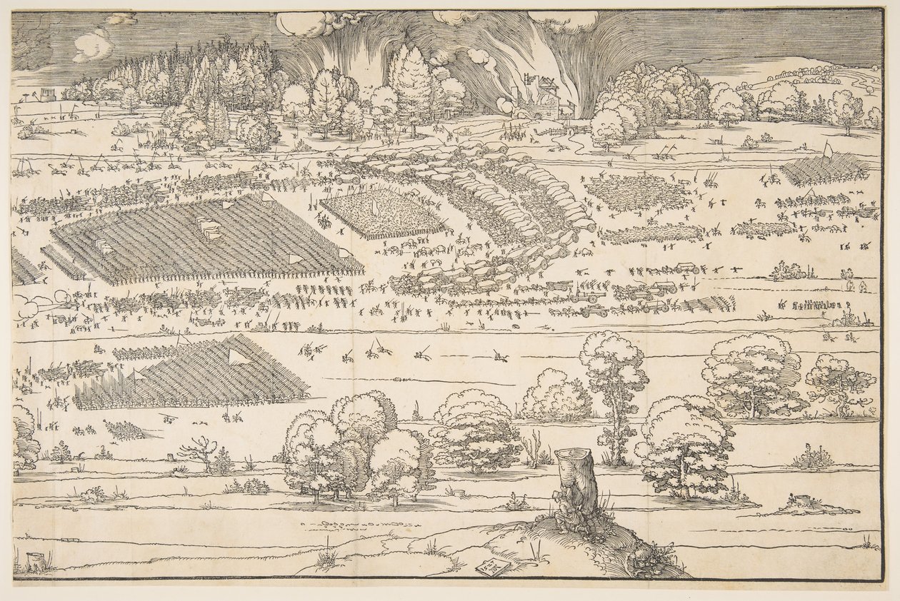 Bir Kale Kuşatması.n.d. by Albrecht Dürer