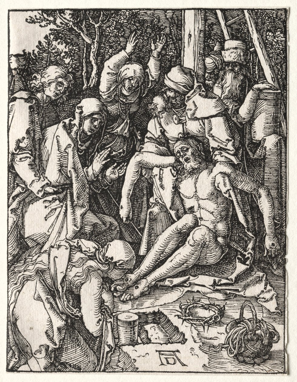 Küçük Tutku: Ağıt, c. 1509-1510. by Albrecht Dürer