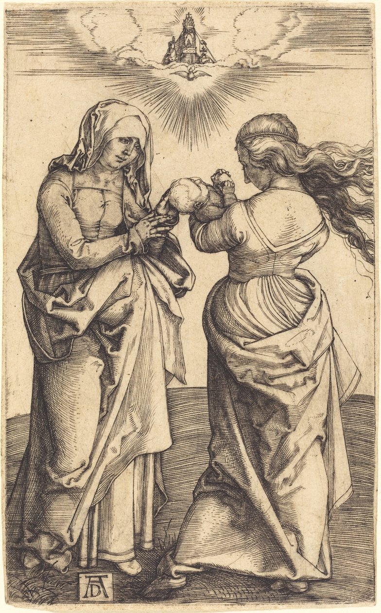 Aziz Anne ile Bakire ve Çocuk by Albrecht Dürer