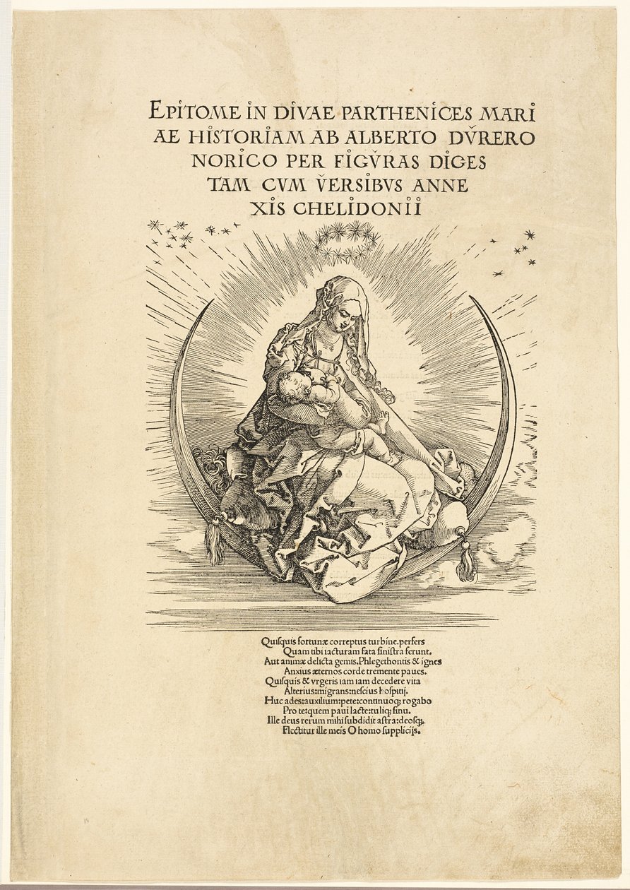 Bakire'nin Yaşamından Hilaldeki Bakire, by Albrecht Dürer