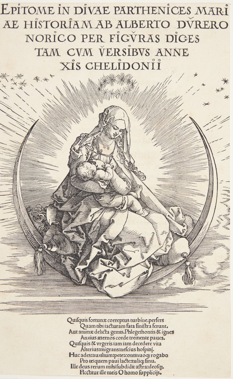 Hilal üzerindeki Bakire by Albrecht Dürer