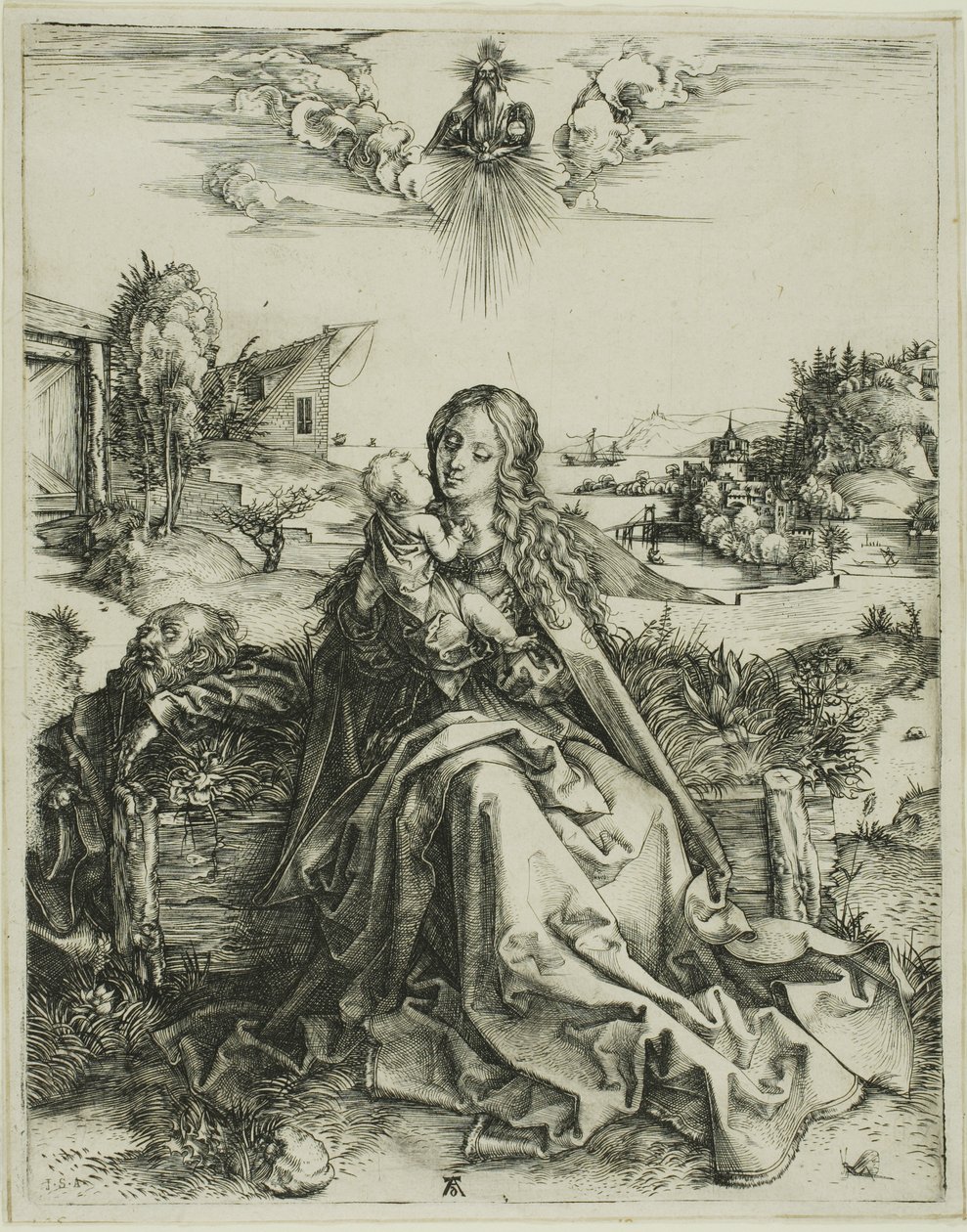 Yusufçuk ile Bakire by Albrecht Dürer