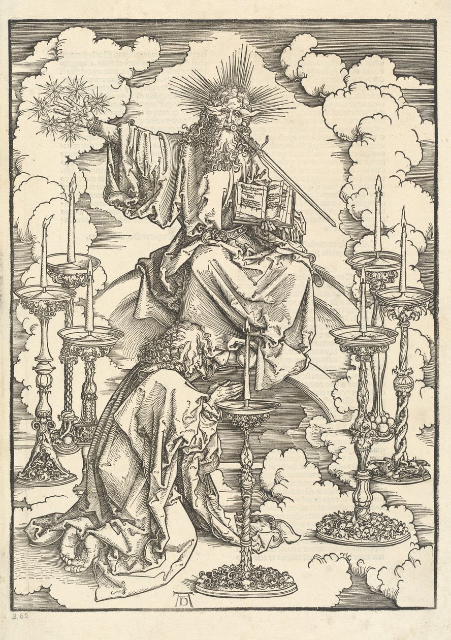 Yedi Şamdan Vizyonu by Albrecht Dürer