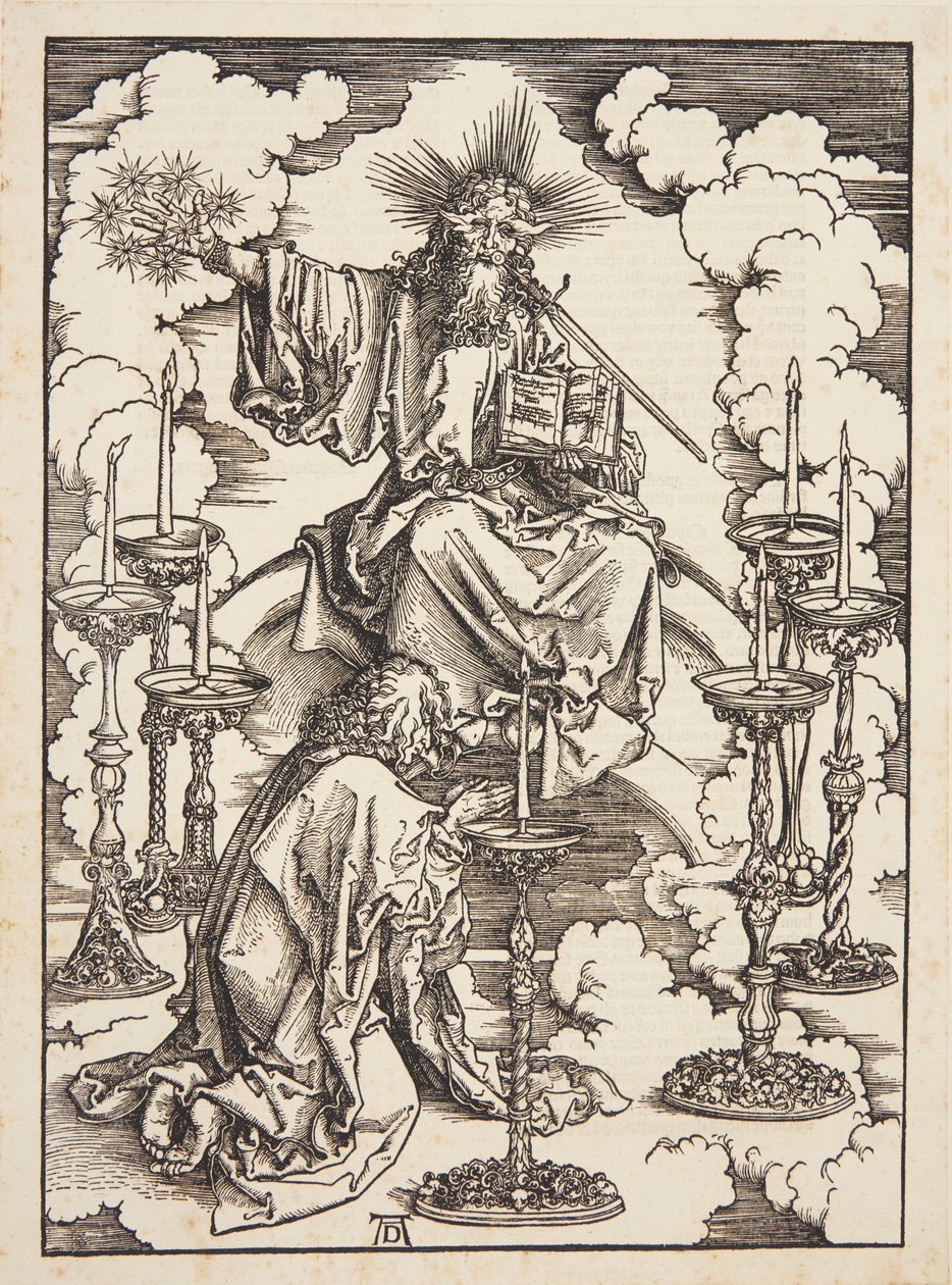Yedi Şamdan Vizyonu by Albrecht Dürer