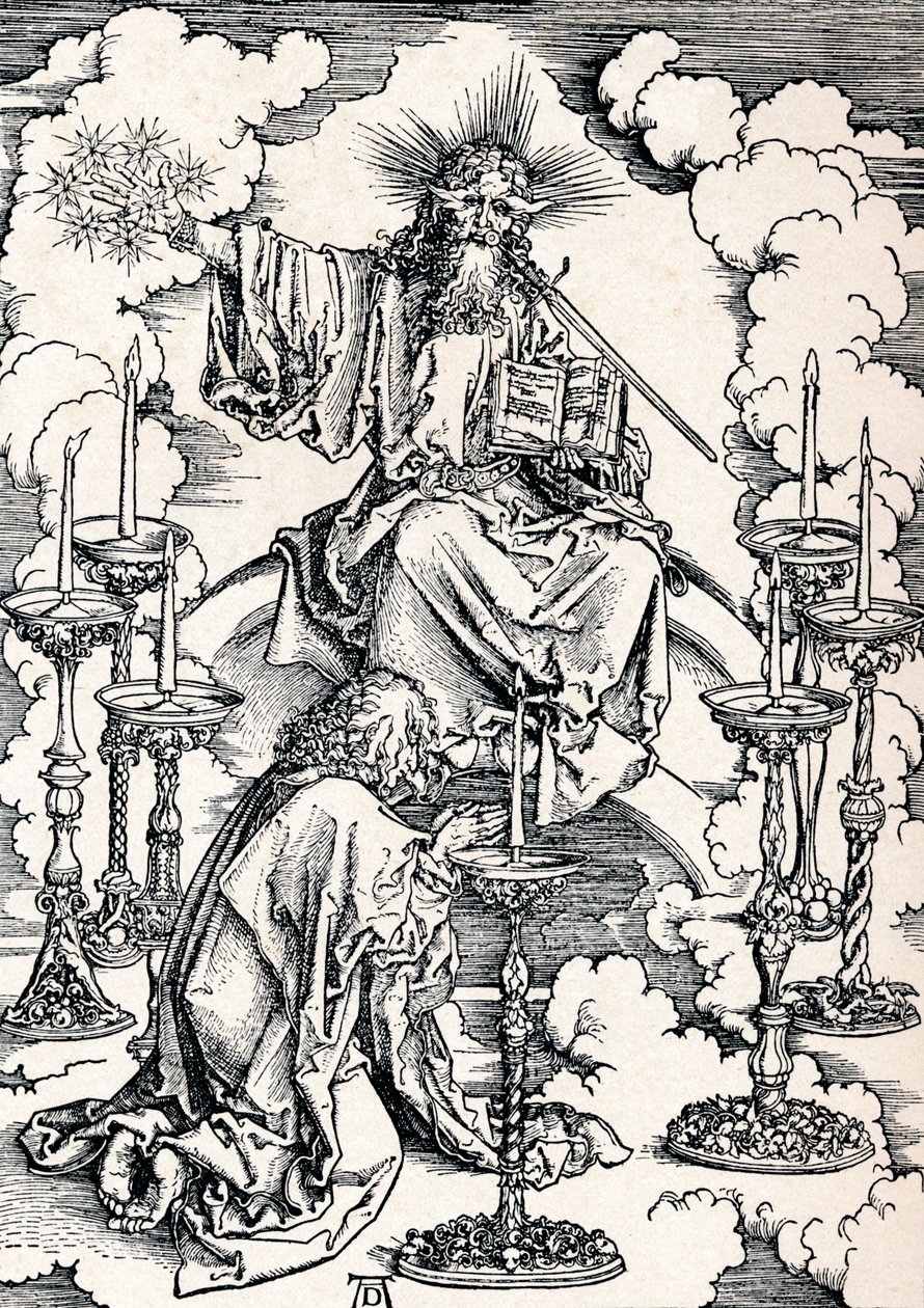 Yedi Şamdan Vizyonu, 1498 1906. by Albrecht Dürer