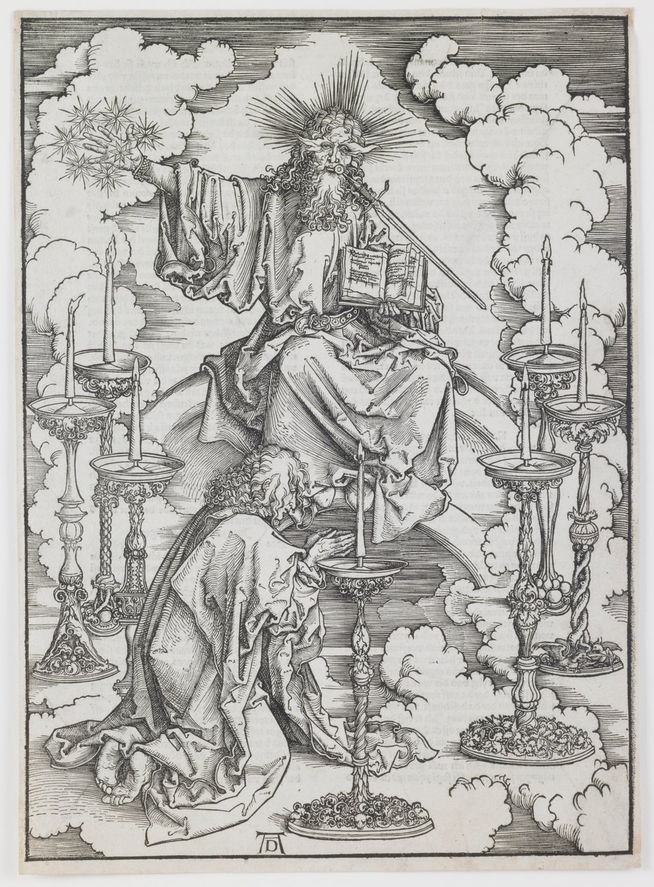 “Kıyamet” dizisinden Yedi Şamdan Vizyonu by Albrecht Dürer