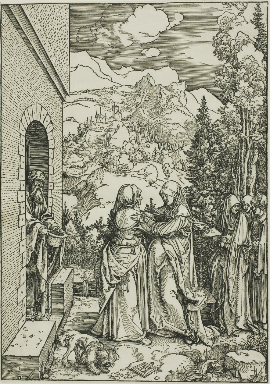 Bakire'nin Yaşamından Ziyaret, by Albrecht Dürer