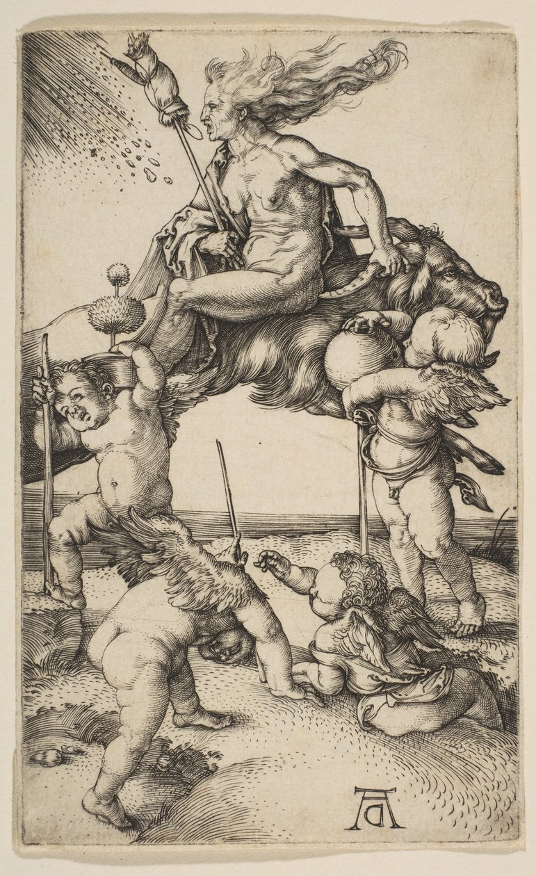 Cadı, yaklaşık 1500. by Albrecht Dürer