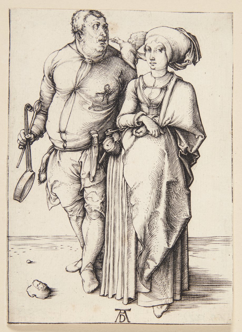 aşçı ve eşi by Albrecht Dürer