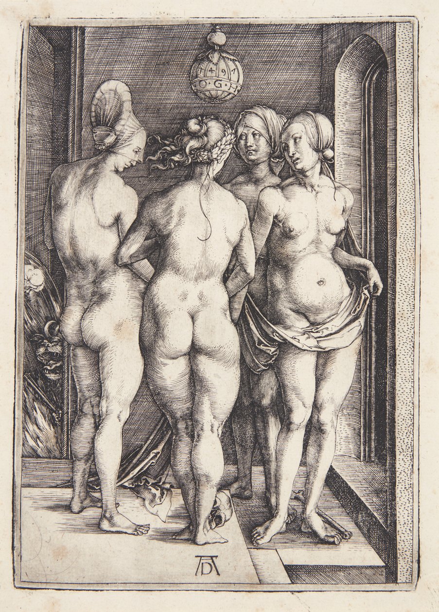 dört cadı by Albrecht Dürer