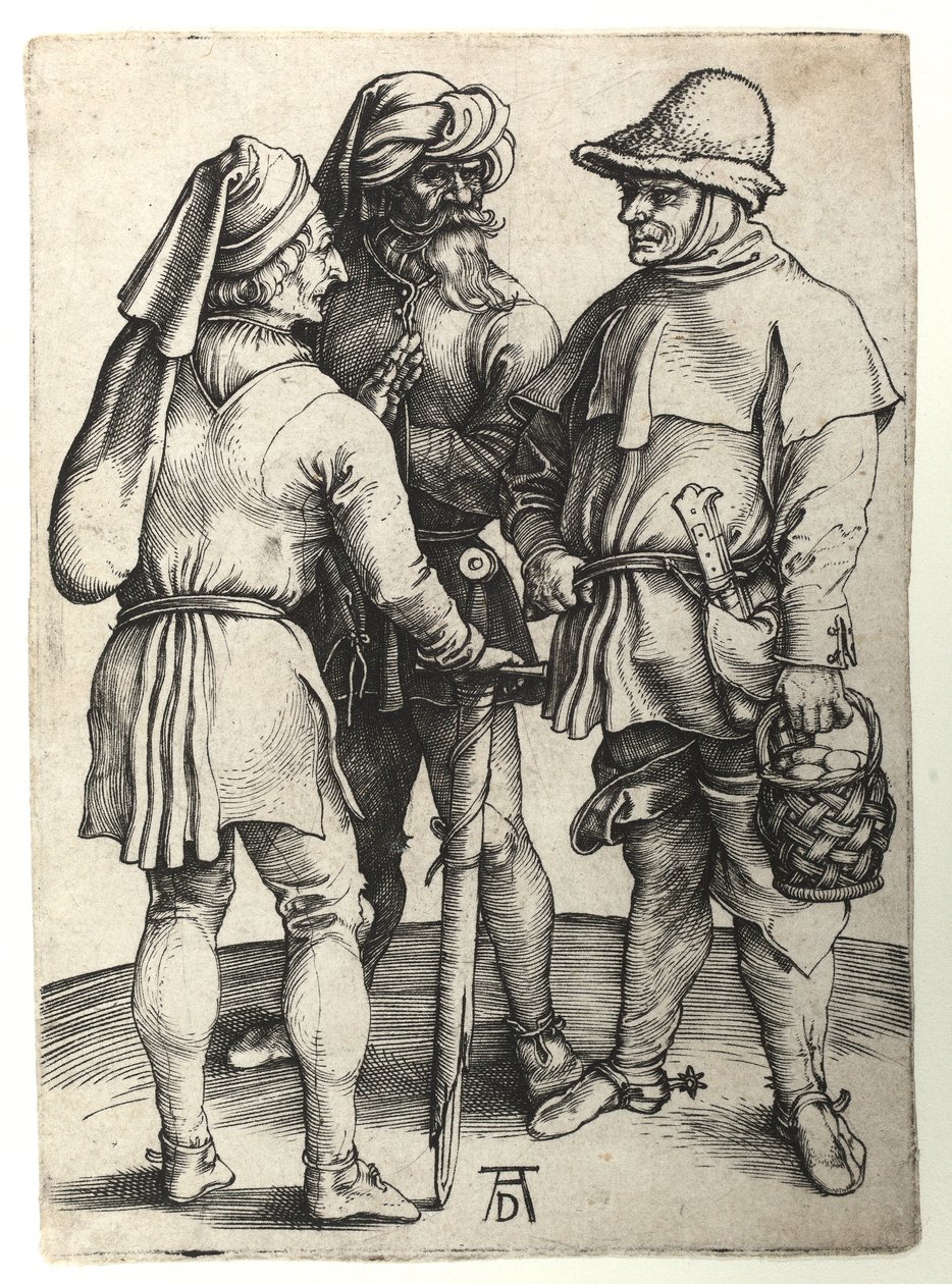 Üç köylü sohbet ediyor, c.1497 by Albrecht Dürer