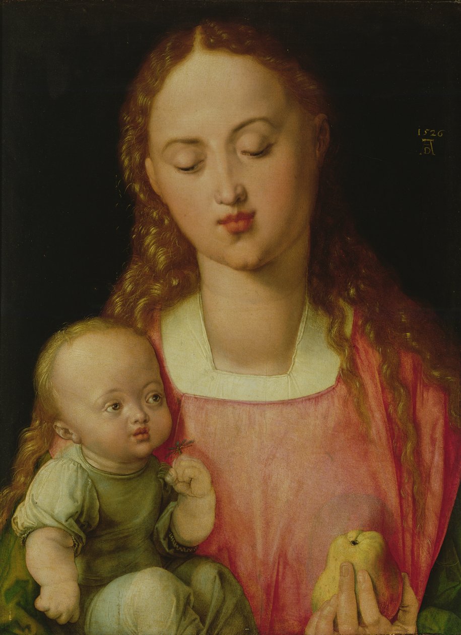 Bakire ve Çocuk, aynı zamanda Armutlu Bakire olarak da bilinir, 1526 by Albrecht Dürer