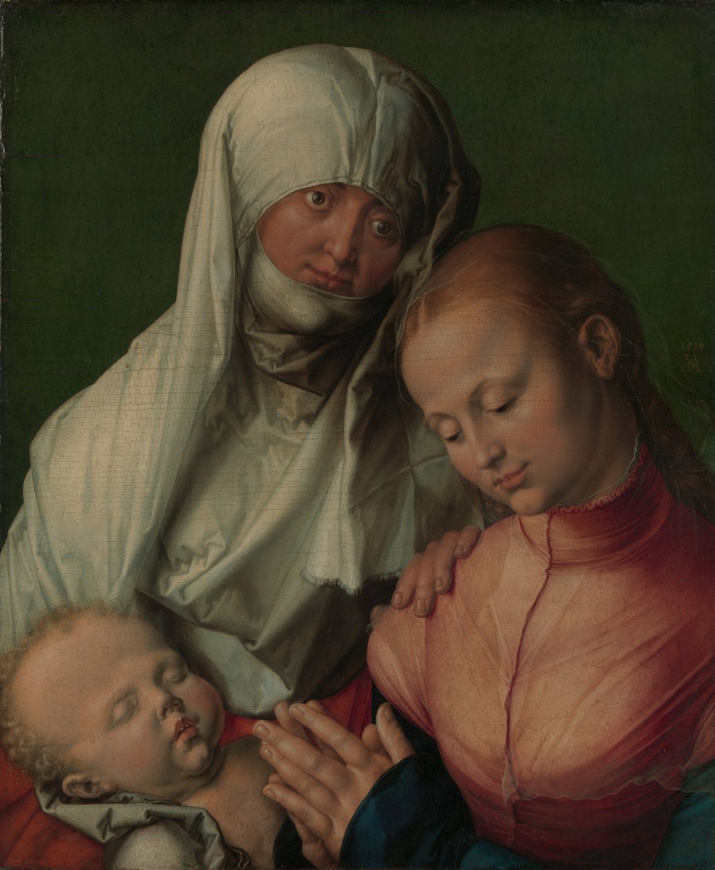 Aziz Anne ile Bakire ve Çocuk, c.1519 (ıhlamur üzerine yağ) by Albrecht Dürer