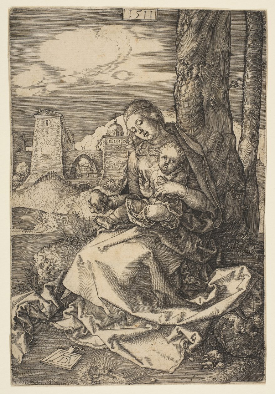 Bakire ve Armutlu Çocuk, 1511. by Albrecht Dürer