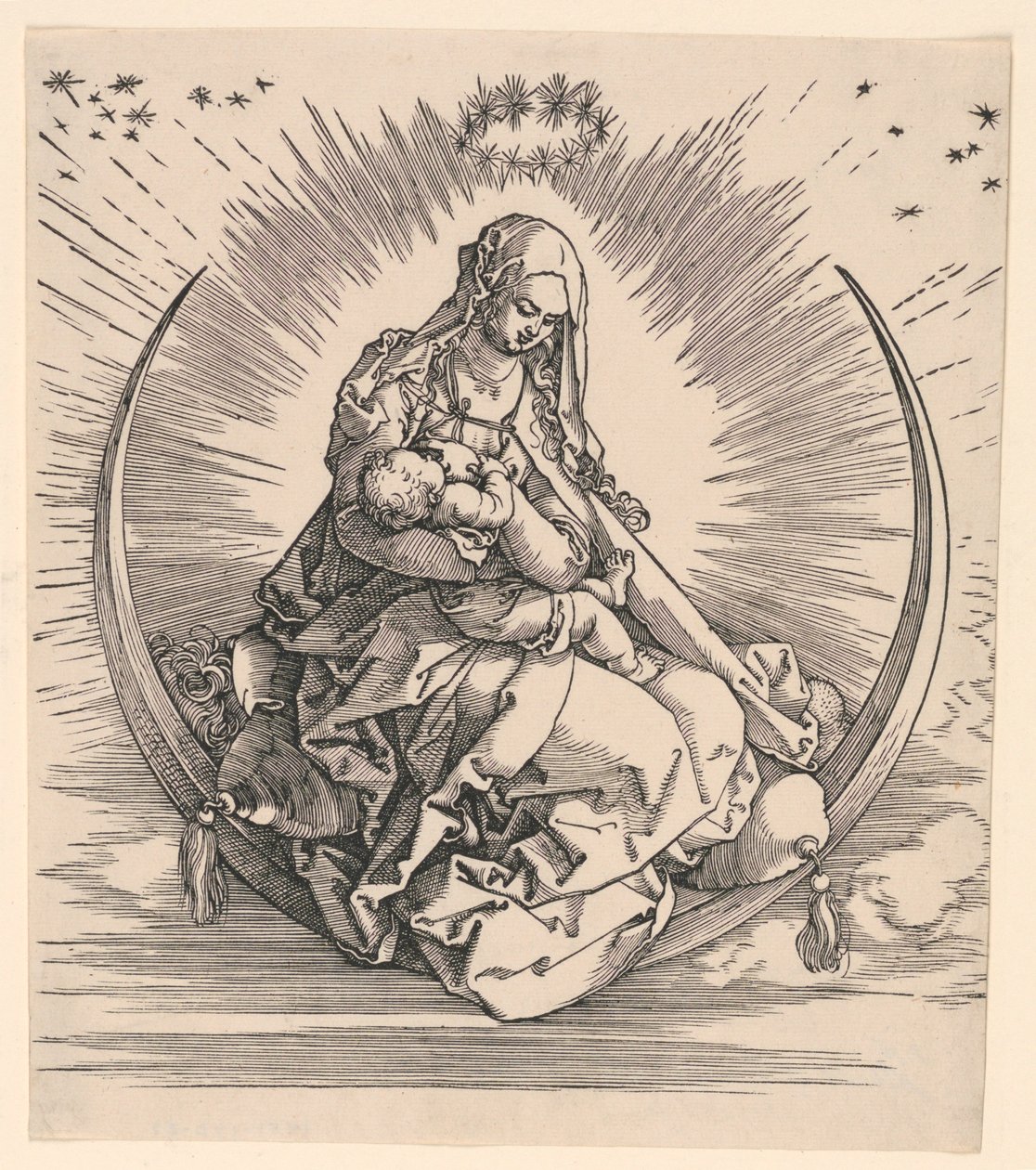 Hilaldeki Bakire (Bakirenin Hayatının Başlık Sayfası) by Albrecht Dürer