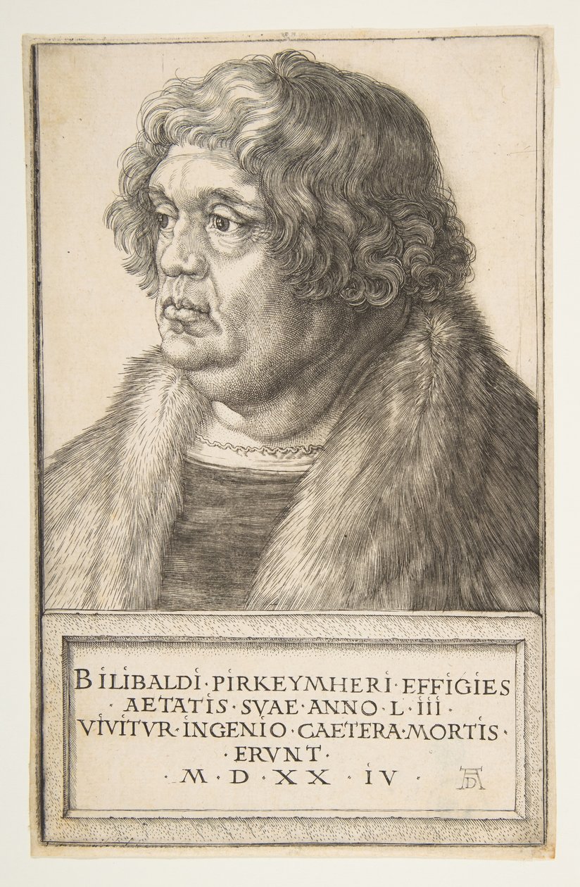 Willibald Pirckheimer, 1524. by Albrecht Dürer