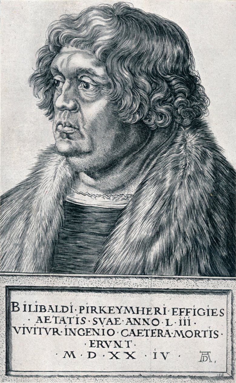 Willibald Pirckheimer, 1524 1906 by Albrecht Dürer