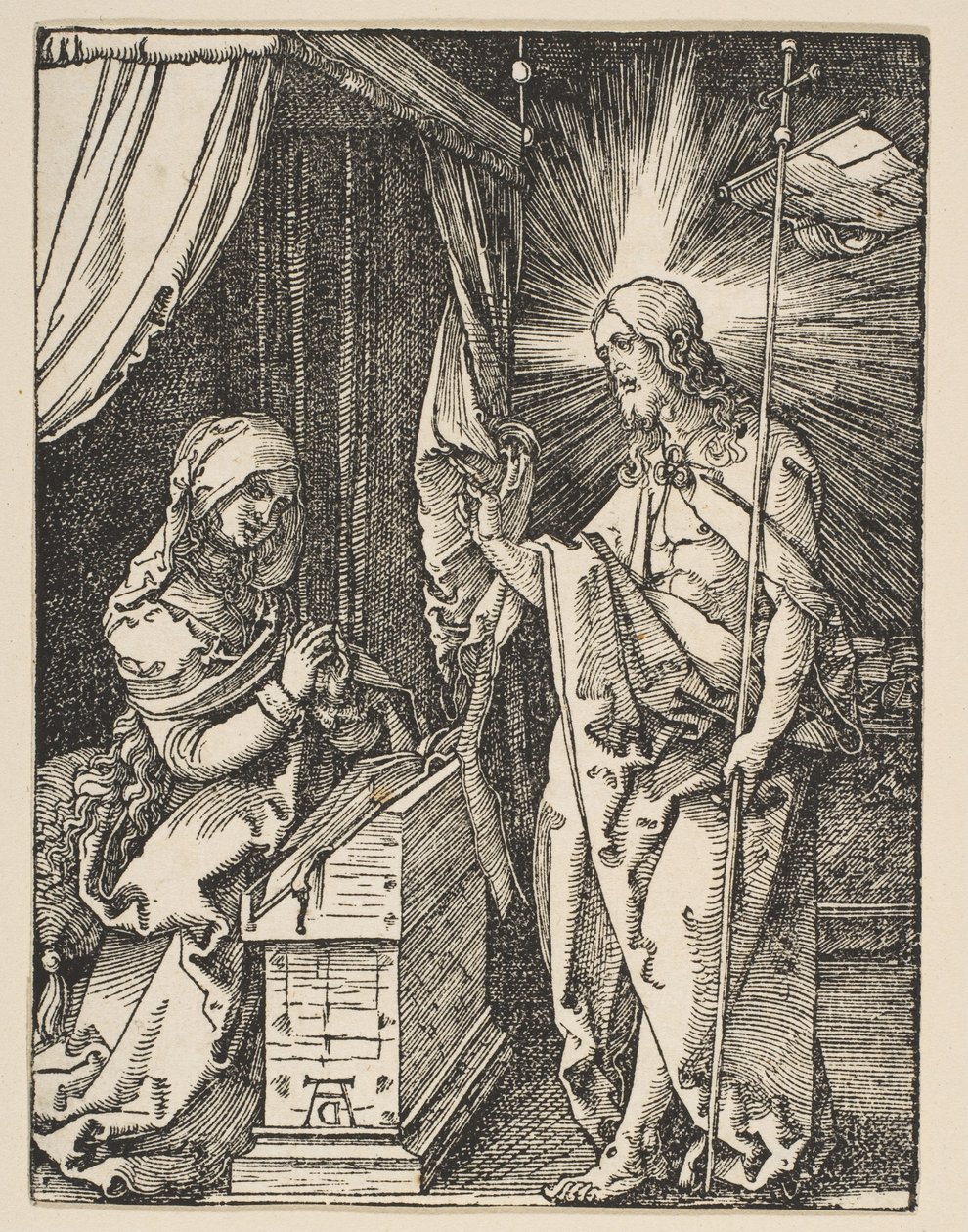 Küçük Tutkudan Annesine Görünen Mesih, c.1510 by Albrecht Dürer