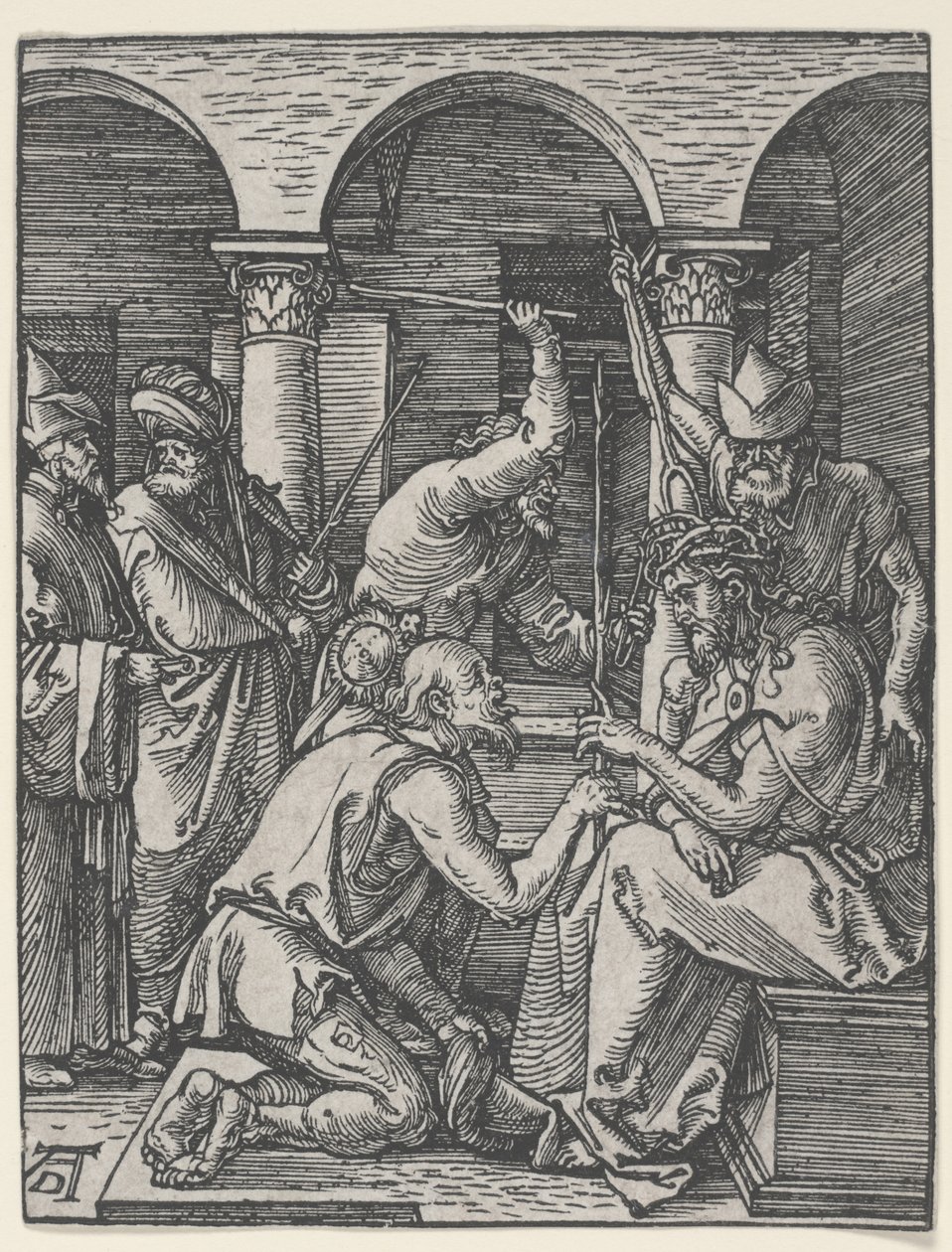 Dikenlerle Taçlanmış İsa, c.1510 (tahta baskı) by Albrecht Dürer