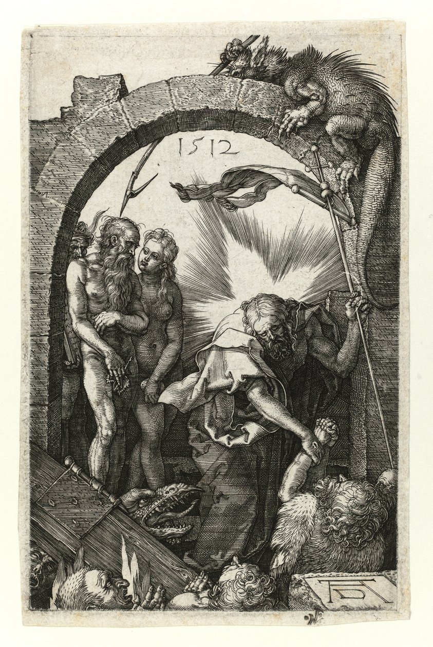 Arafta İsa (Adem ve Havva ile birlikte) by Albrecht Dürer