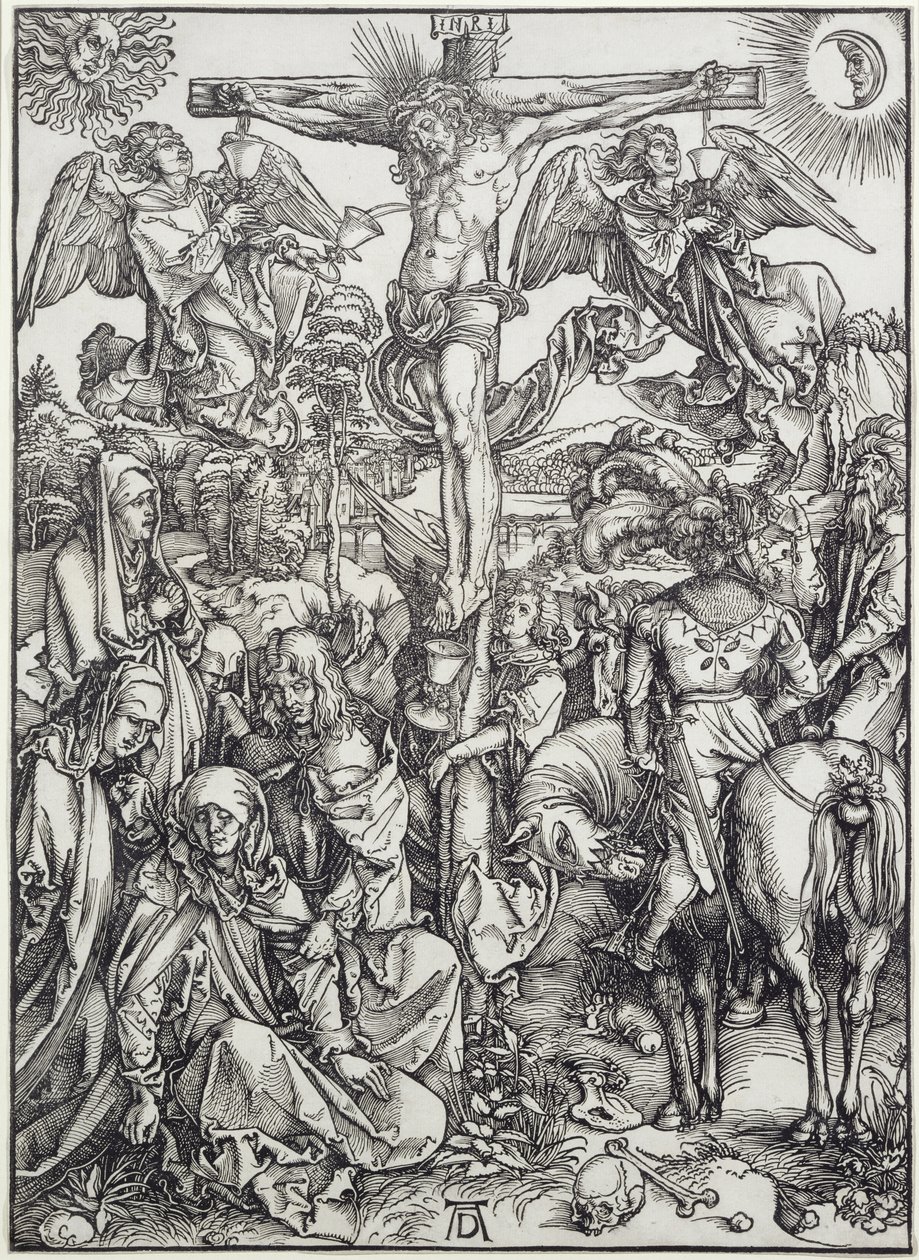 Çarmıhtaki İsa (Büyük Tutku) (gravür) by Albrecht Dürer
