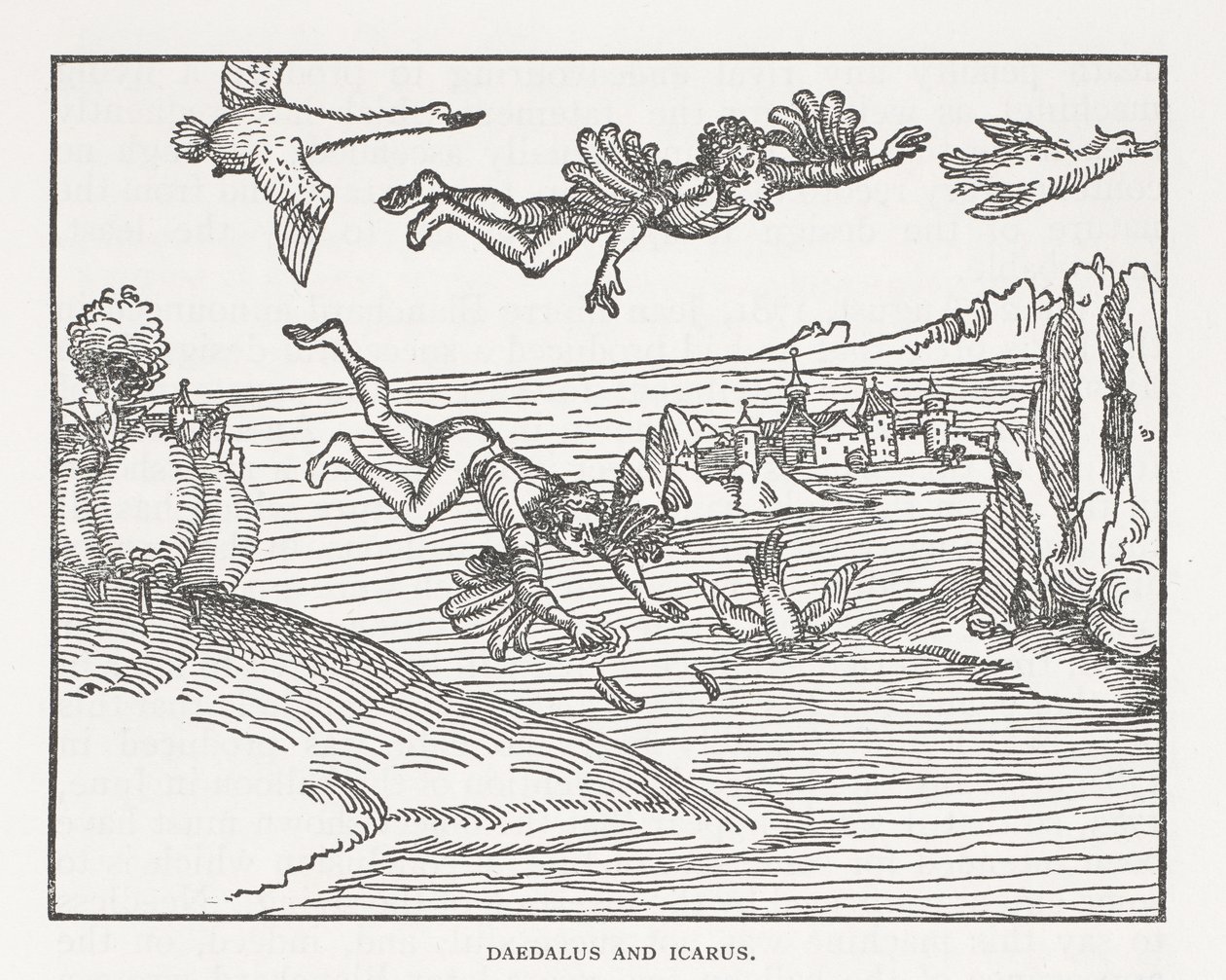 Daedalus ve İkarus by Albrecht Dürer