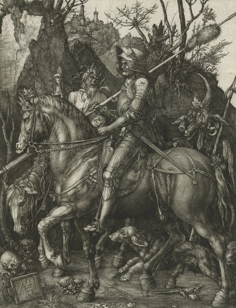 Şövalye, Ölüm ve Şeytan by Albrecht Dürer