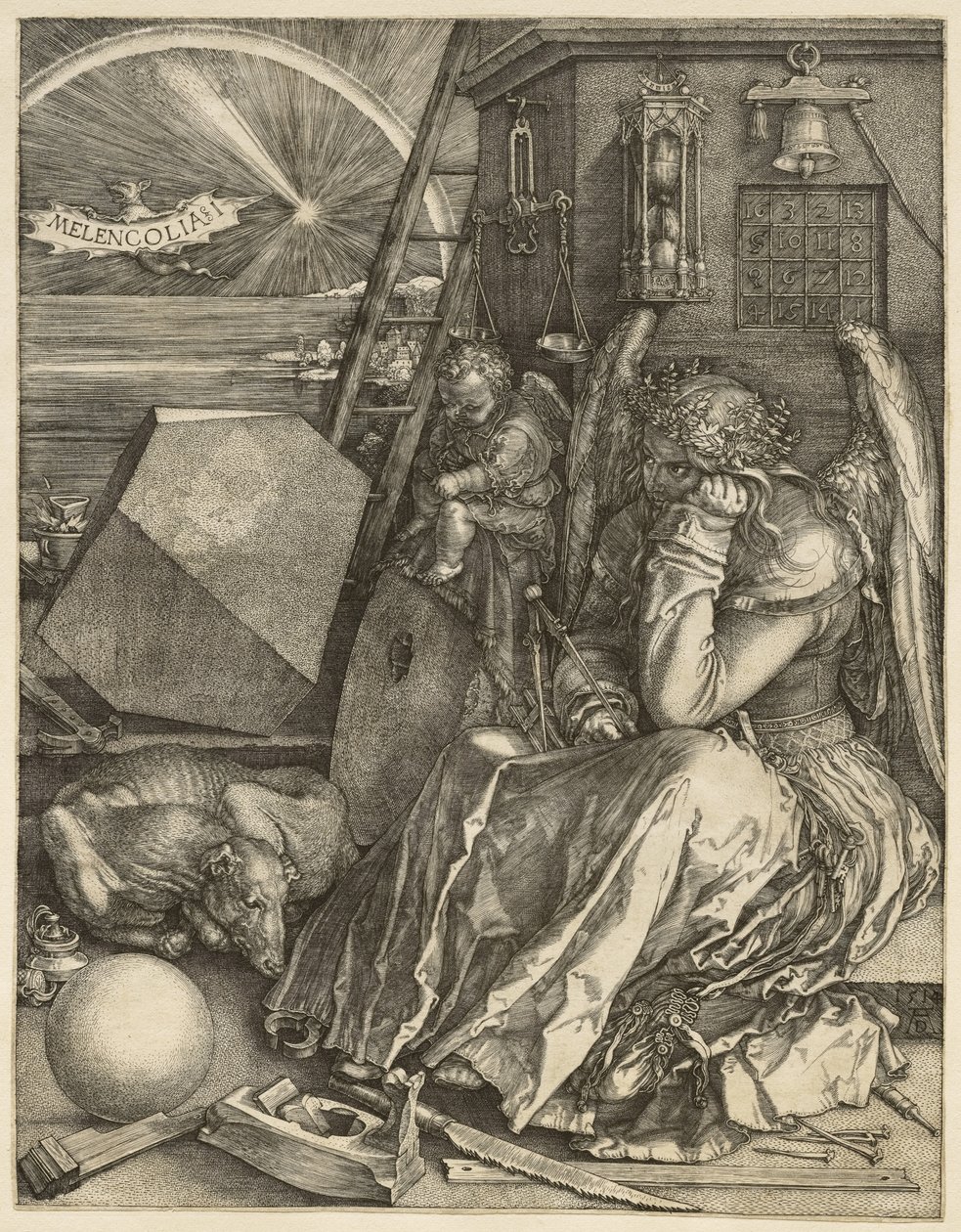 Melenkolya I, 1514 by Albrecht Dürer