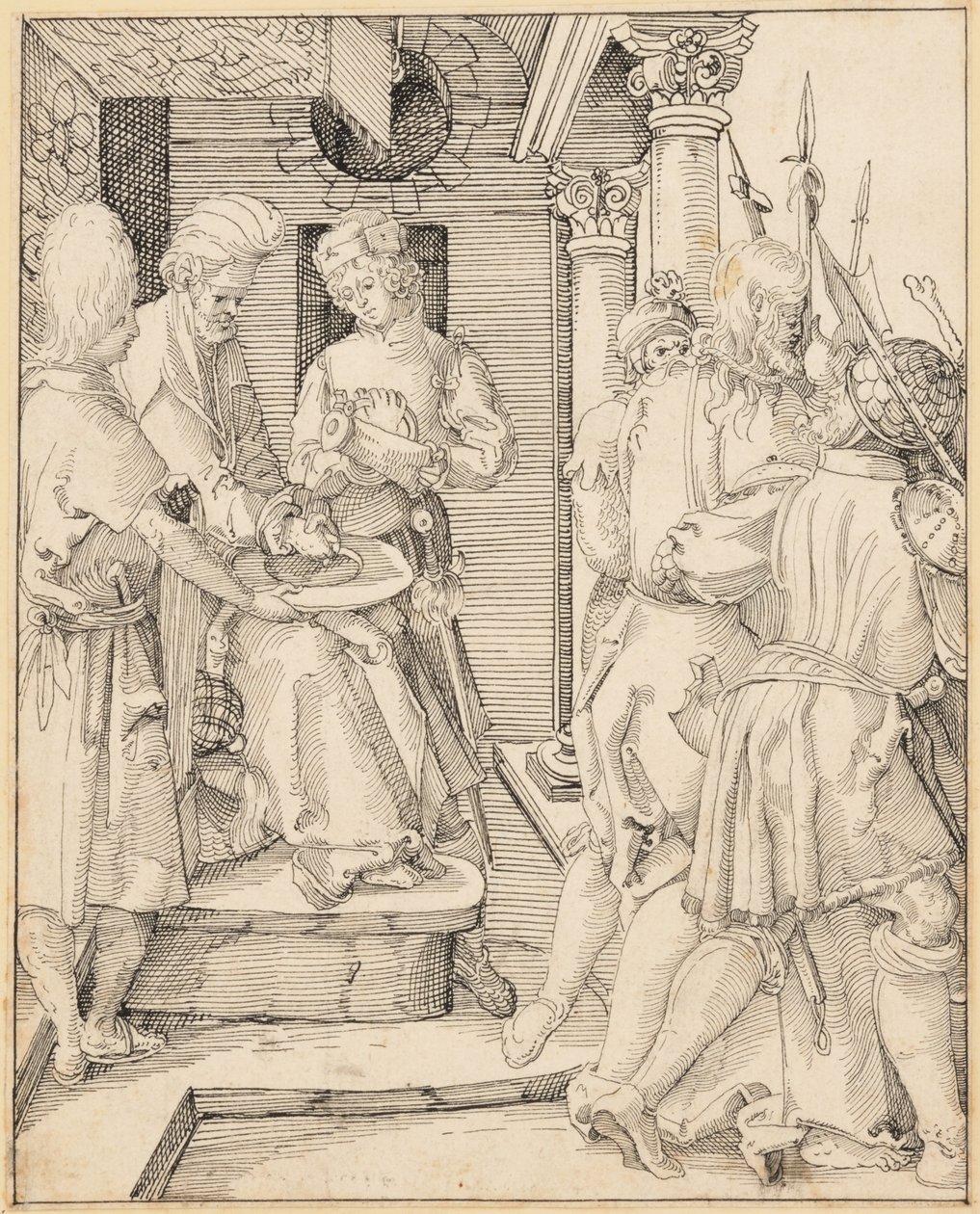 Pilatus ellerini yıkıyor by Albrecht Dürer