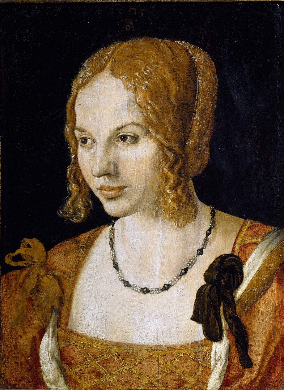 Albrecht Durer (1471-1528) tarafından yapılan boyama genç bir Venedikli kadının portresi by Albrecht Dürer